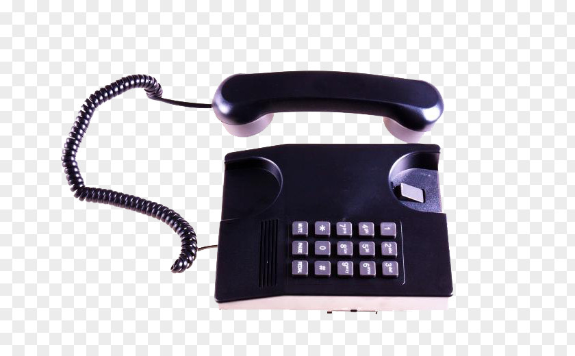 Black Phone Microphone Telephone Line Email PNG