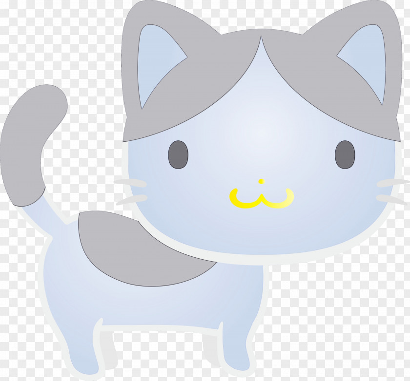 Cartoon Snout Whiskers Cat PNG