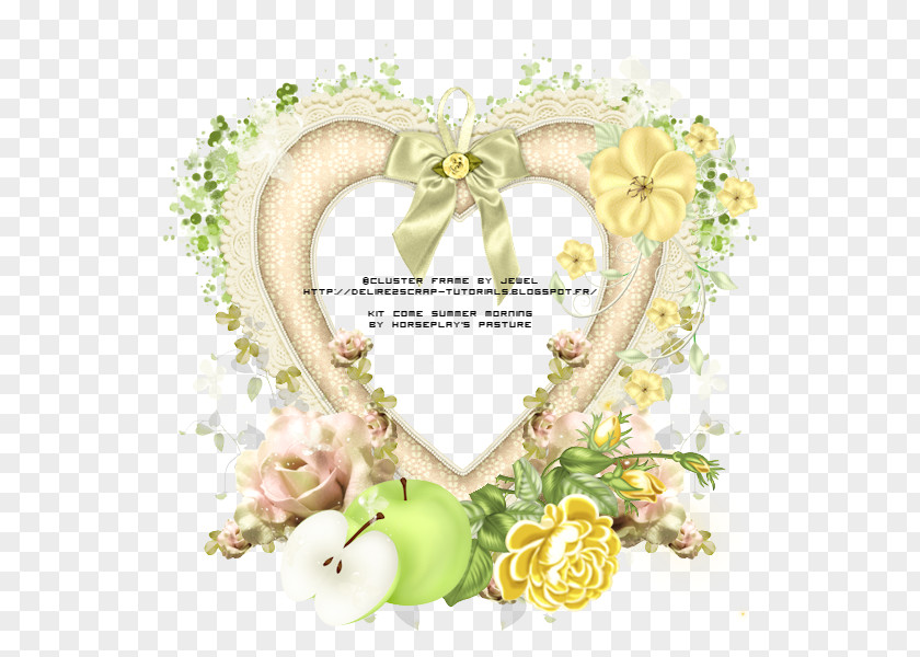 Design Floral Cut Flowers Picture Frames Font PNG