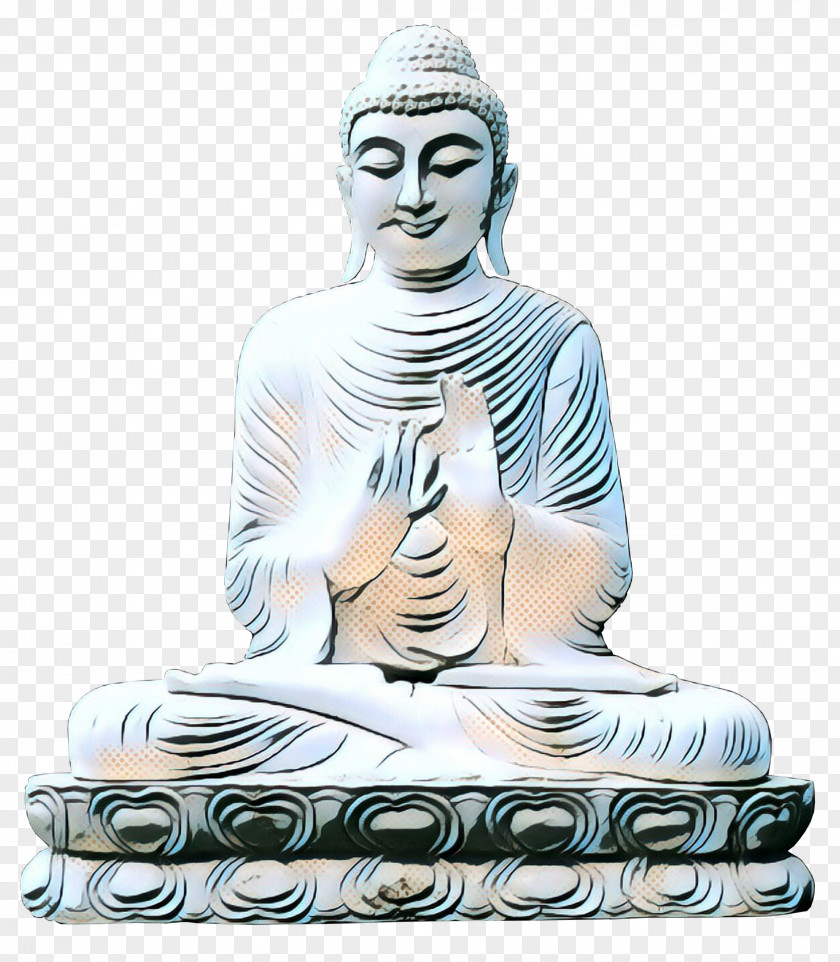 Gautama Buddha Classical Sculpture Statue PNG