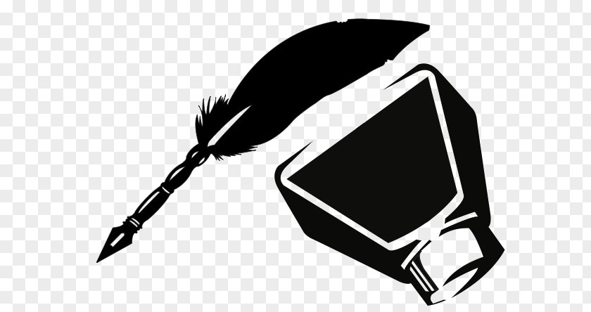 Ink Pot Quill Clip Art PNG