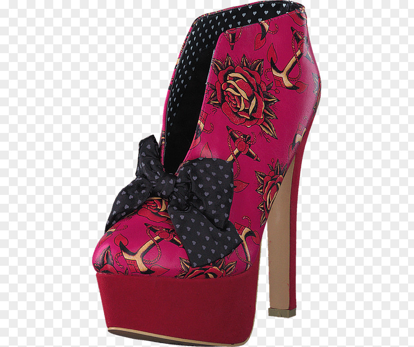 Iron Fist Heel Pink M Boot Fashion Shoe PNG