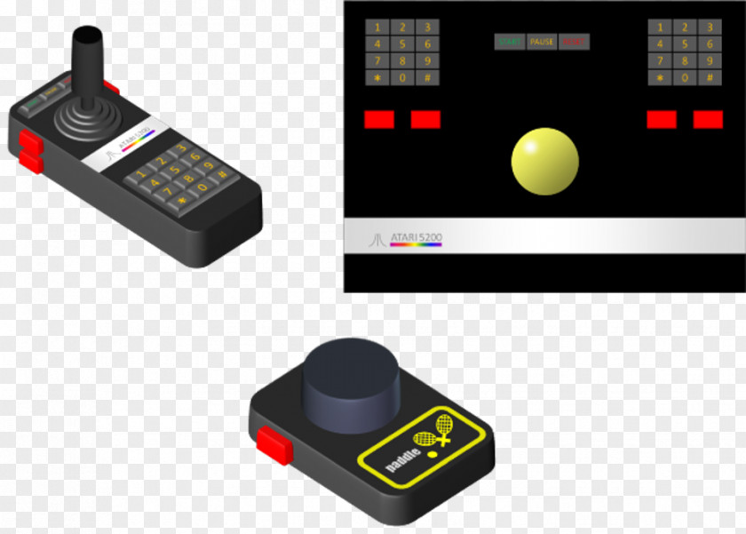 Paddle Missile Command Atari 5200 Intellivision PNG