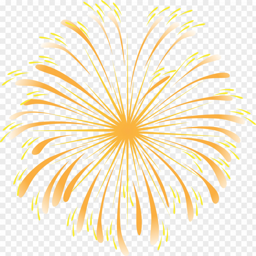 Yellow Dream Fireworks Pyrotechnics PNG