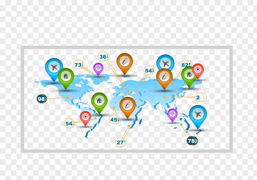 Location Map Charts Infographic Chart Data Icon PNG