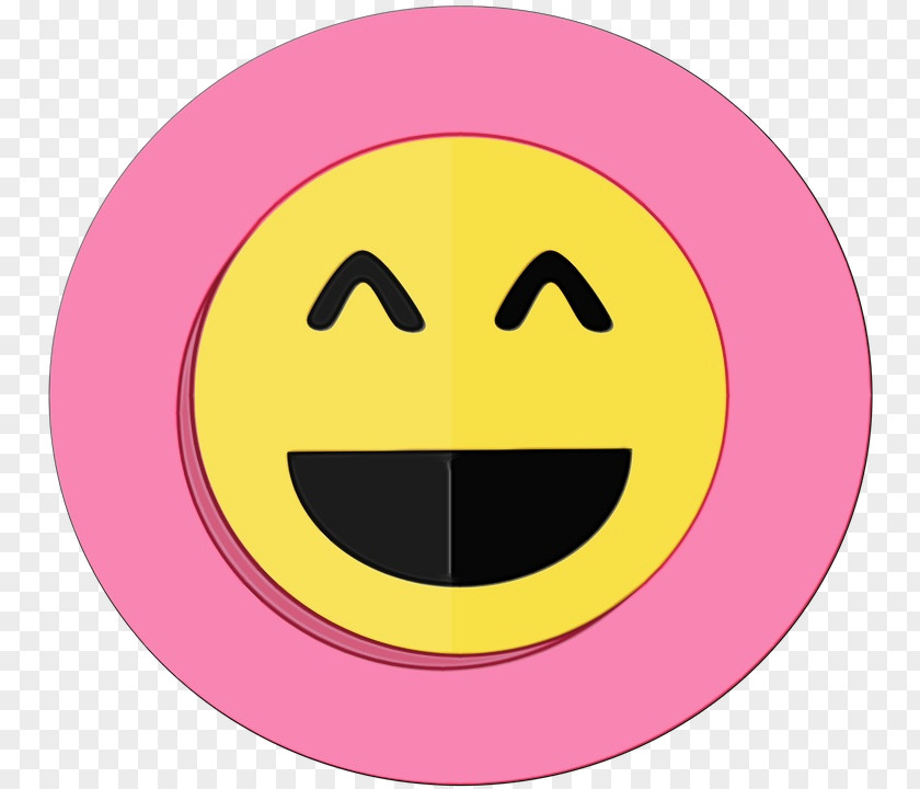 Sticker Laugh Smiley Face Background PNG