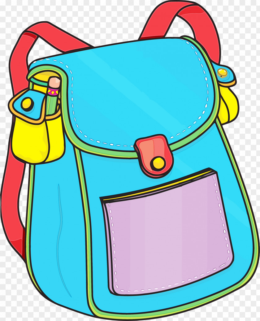 Yellow Beak Area Line Backpack PNG