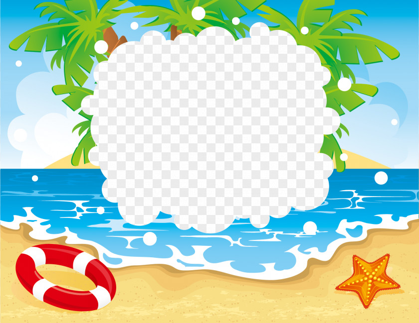 Summer Beach Seaside Resort Vacation Clip Art PNG