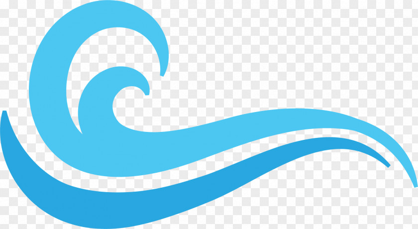 Wave Curve Logo Blue Wind Sea Level PNG