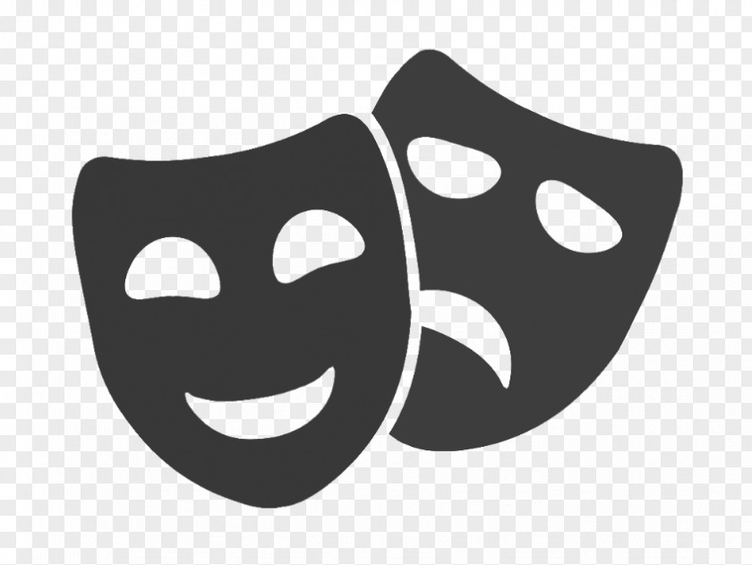 White Face Black Smile Facial Expression PNG