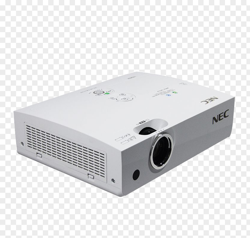 White Projector LCD Video High-definition Television Output Device NEC PNG
