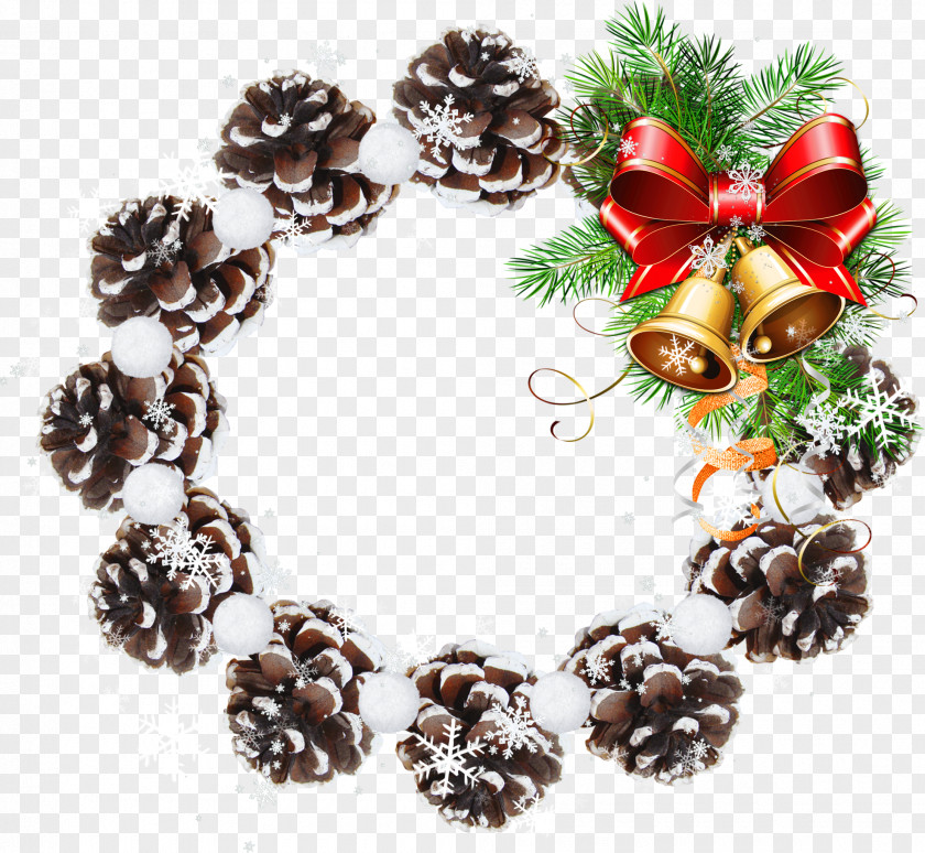 Wreath Christmas Picture Frames Clip Art PNG