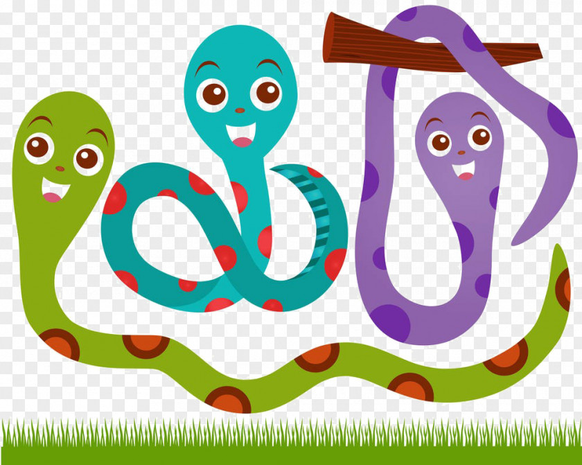 Cartoon Snake Material Photography Illustration PNG