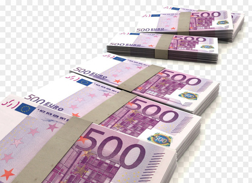 Euro Banknotes 500 Note Finance Investment PNG