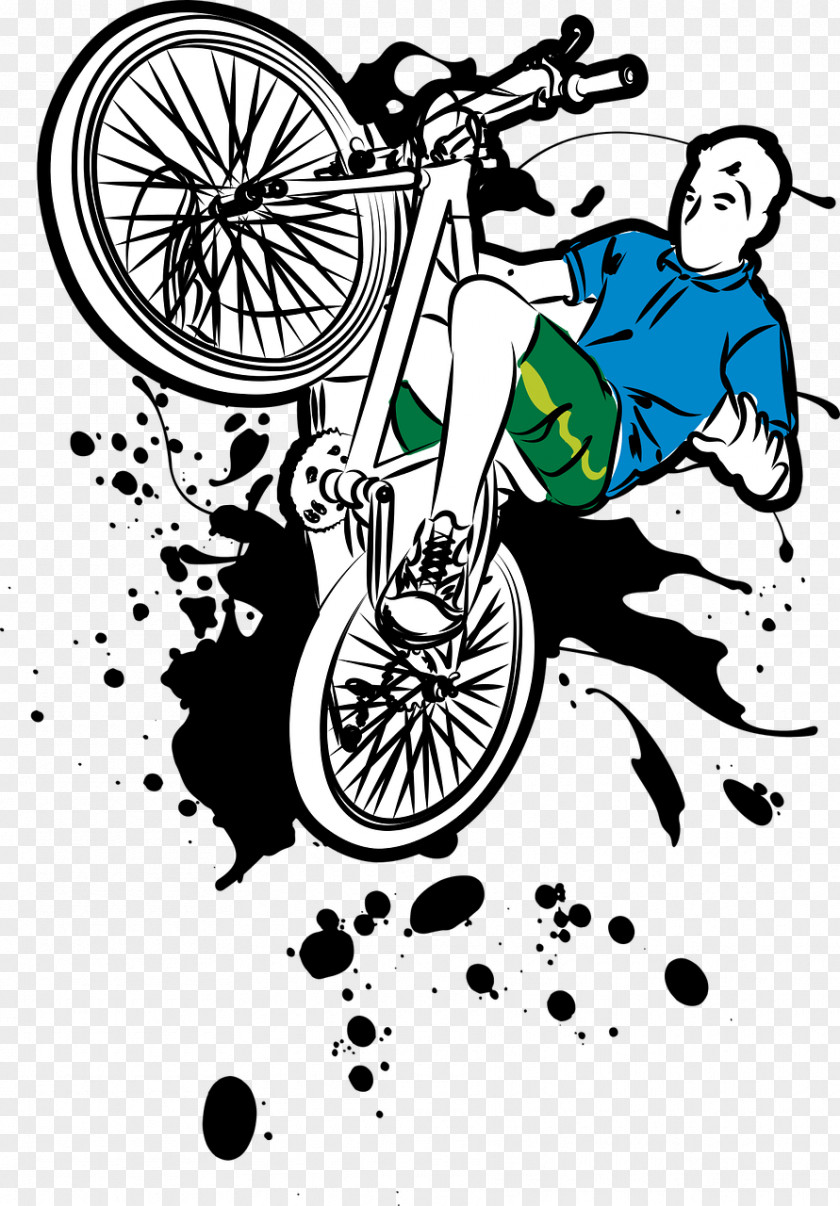 Wheel Art Bicycle Cartoon PNG