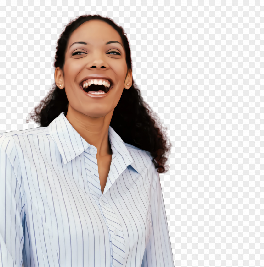 Whitecollar Worker Happy Facial Expression Gesture Smile Neck Laugh PNG