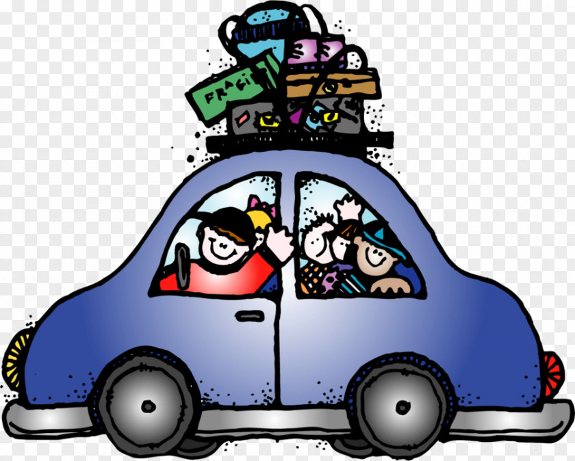 Family Vacation Road Trip Travel Car Clip Art PNG