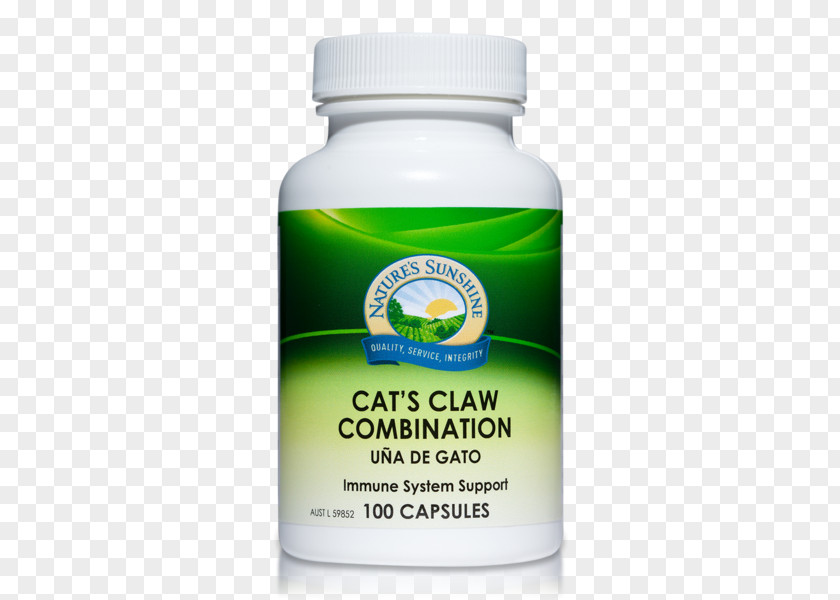Cat Claw Nature's Sunshine Products Natural Herb Dietary Supplement Natures Health PNG