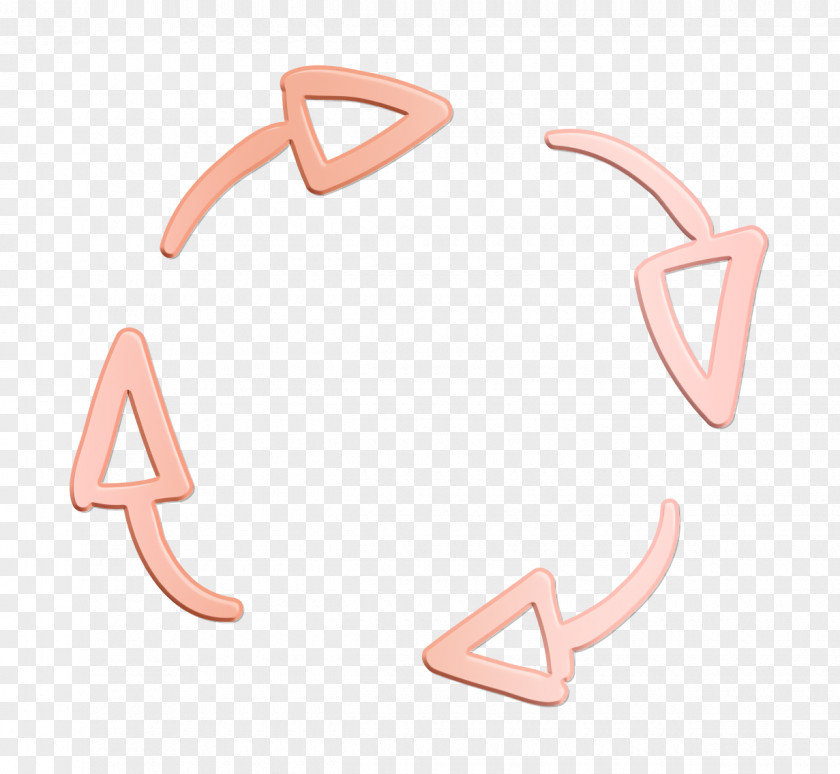 Hand Drawn Arrows Icon Spin Spinning PNG