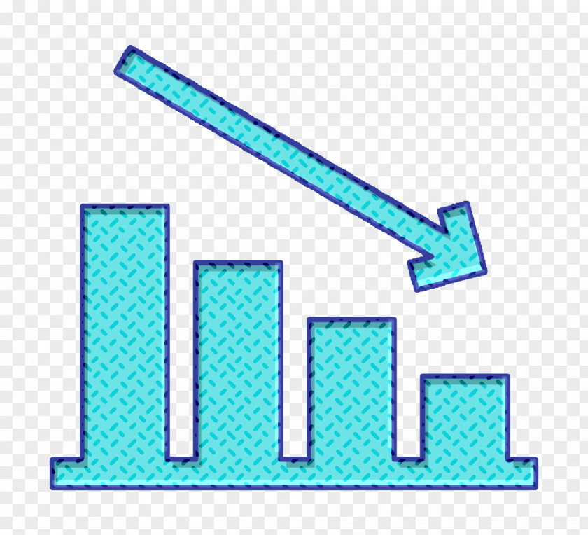 Decreasing Icon Down Business PNG