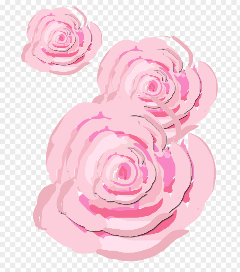 Pink Centifolia Roses Shabby Chic Flower PNG