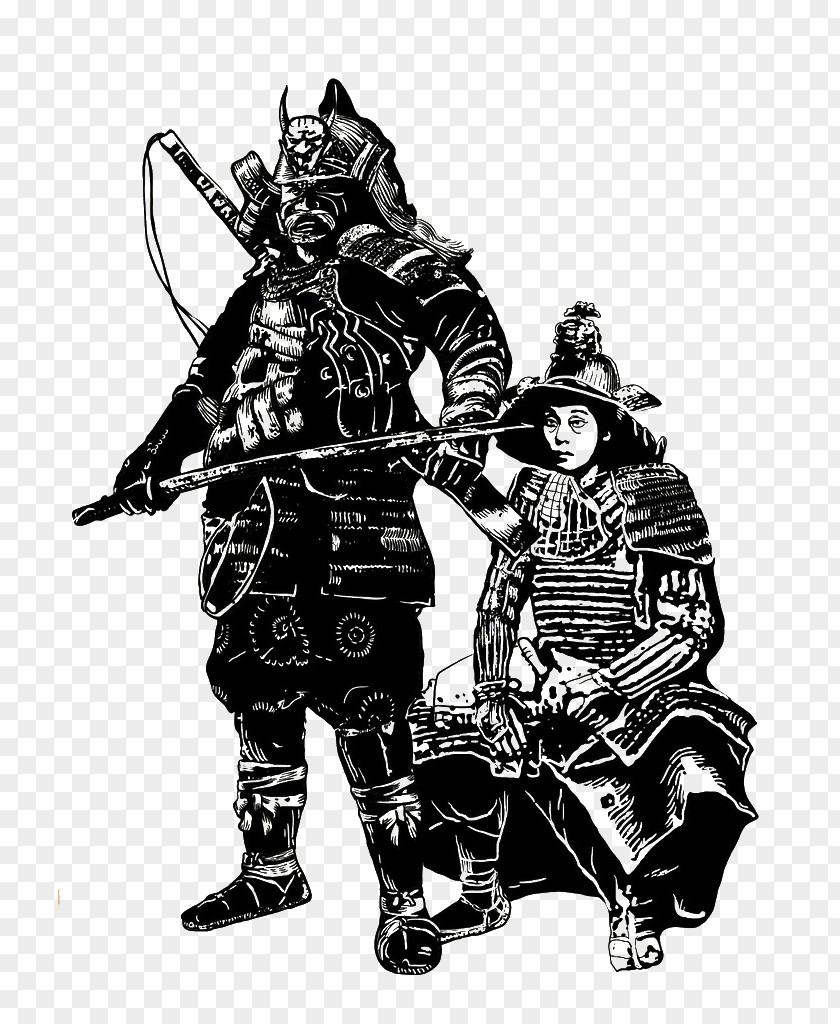 Sengoku Samurai Vector Japan Period Illustration PNG