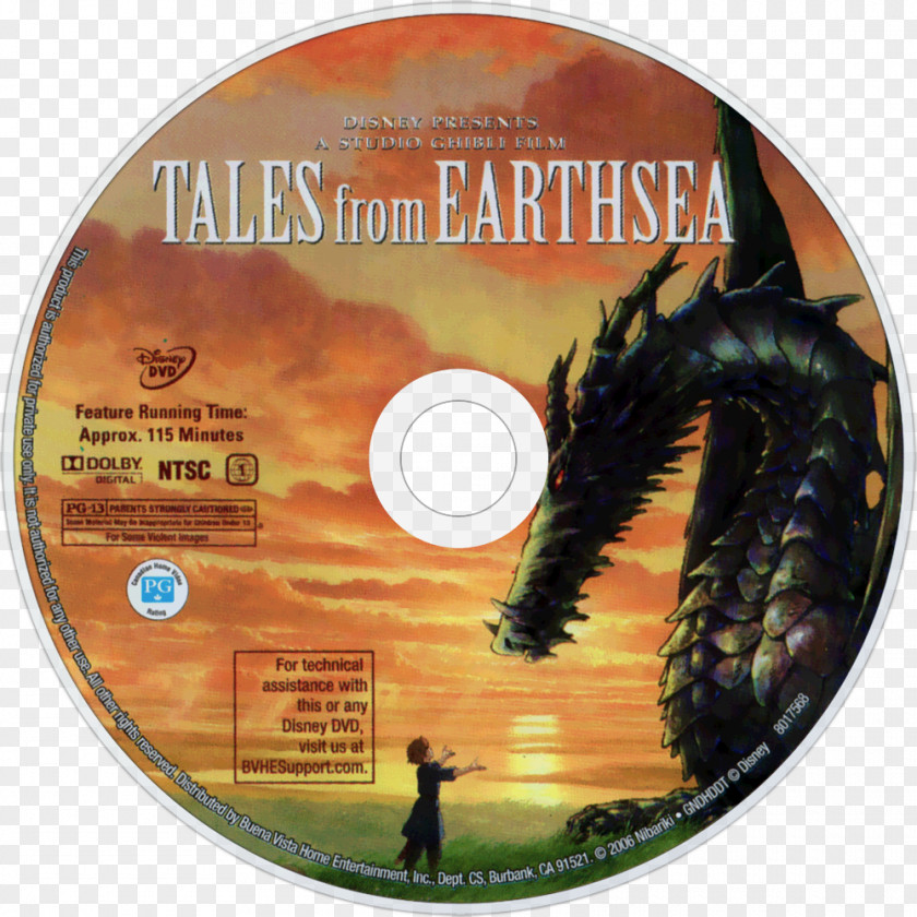 Tales From Earthsea Arren Tehanu Calcifer DVD PNG
