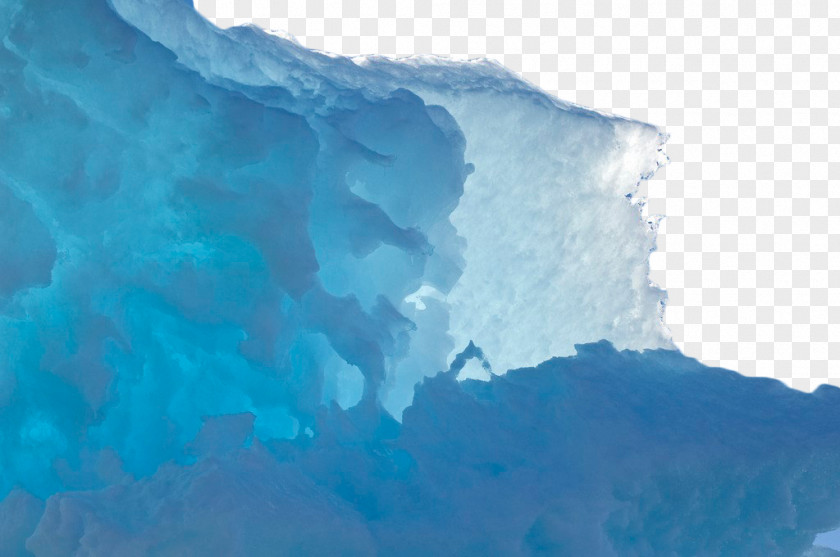 Blue Iceberg Corner Wallpaper PNG