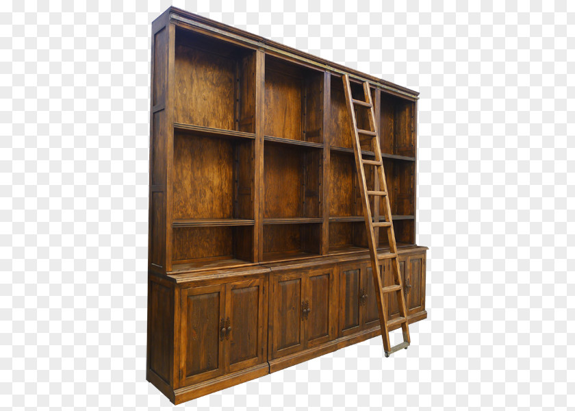Furniture Bookcases Bookcase Shelf Buffets & Sideboards Wood Stain PNG