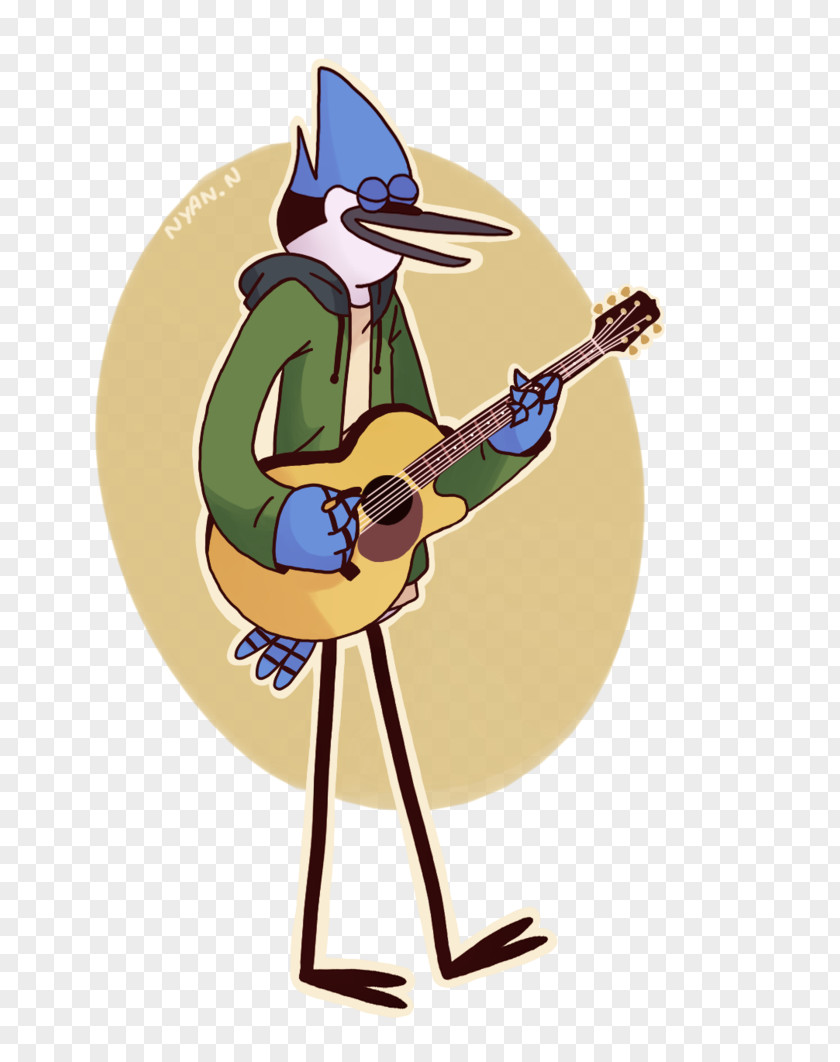 Guitar Mordecai Drawing Acoustic DeviantArt PNG