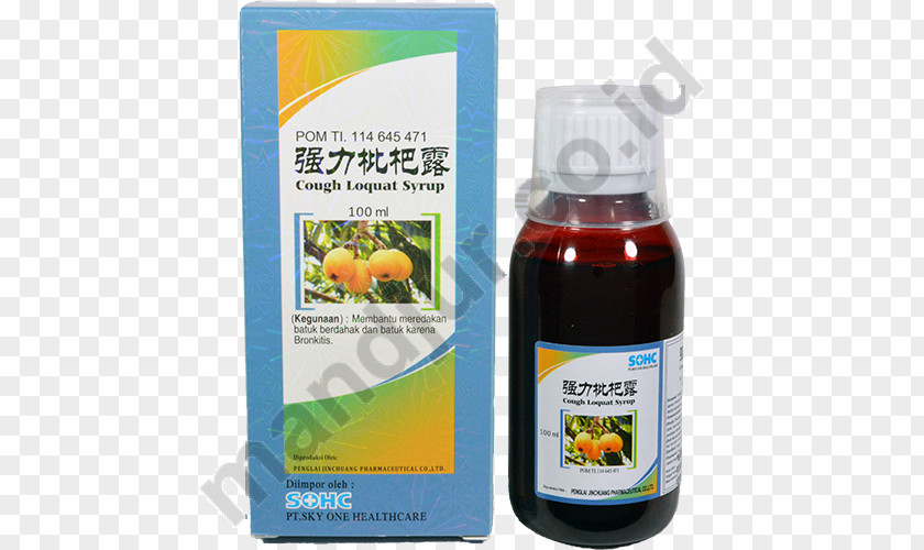 Loquat Cough Medicine Syrup Nin Jiom Pei Pa Koa PNG