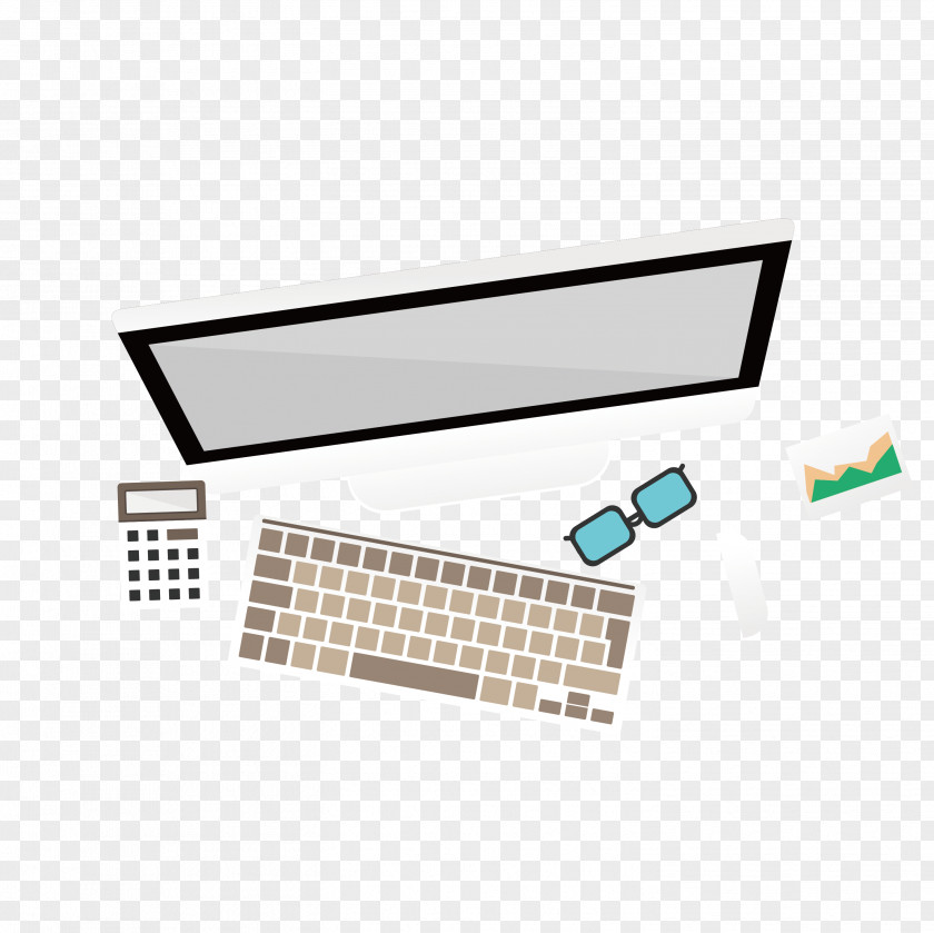 A Plan View Of Computer Graphics Keyboard Download PNG