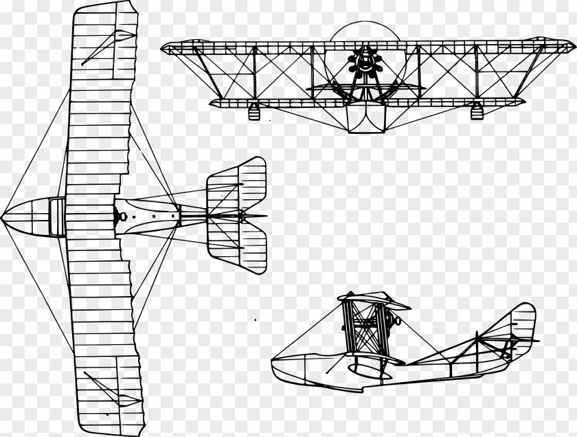 Airplane Aircraft Blueprint PNG
