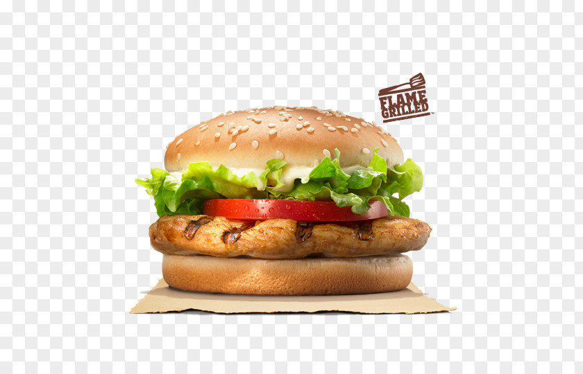 Burger King TenderCrisp Grilled Chicken Sandwiches Whopper Fingers PNG