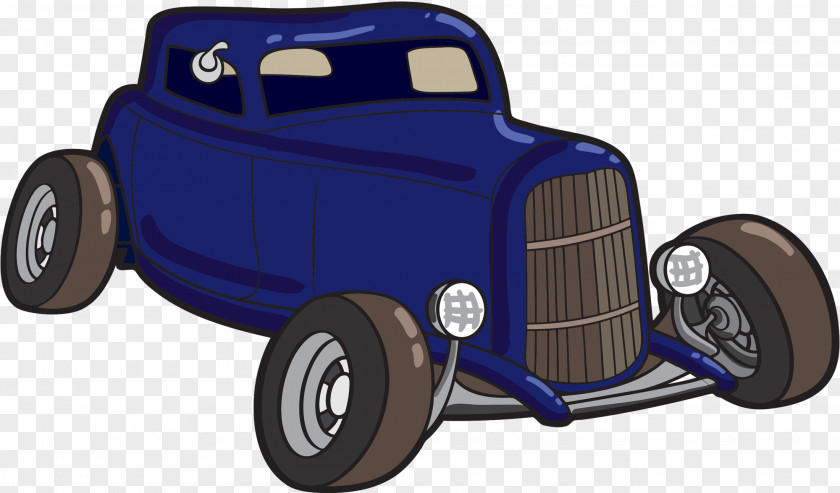 Cartoon Car Hot Rod Classic Clip Art PNG