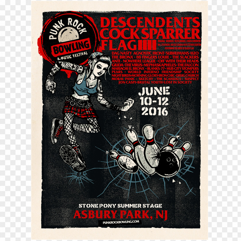 Punk Rock Bowling & Music Festival Asbury Park Descendents PNG Descendents, Poster clipart PNG