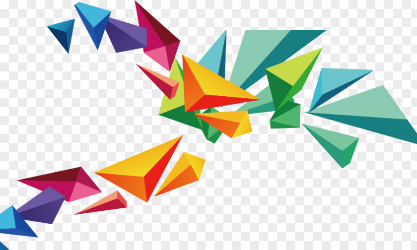 Triangle Floating Material Geometry Clip Art PNG