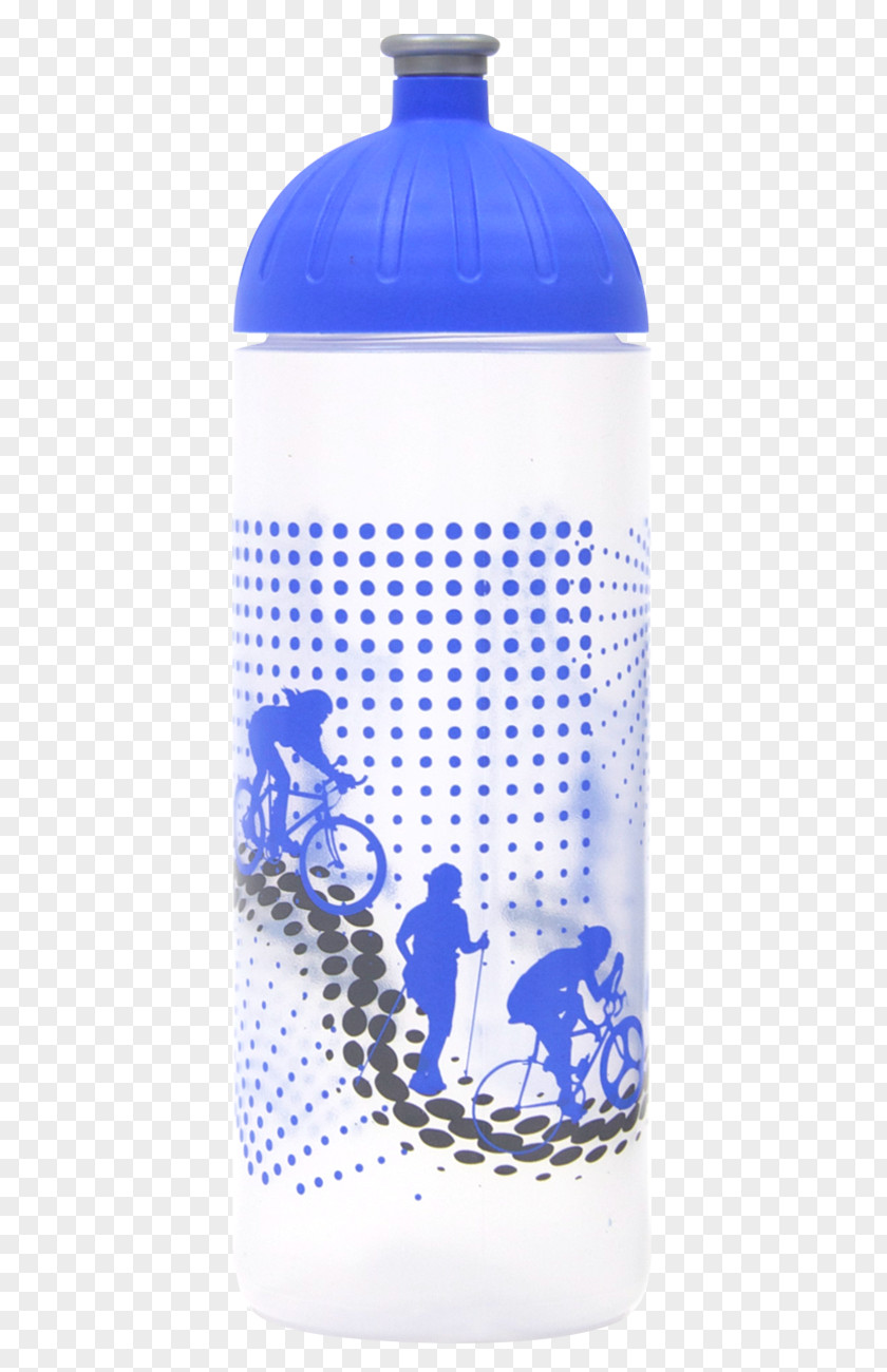 Water Bottle Electric Blue Plastic PNG