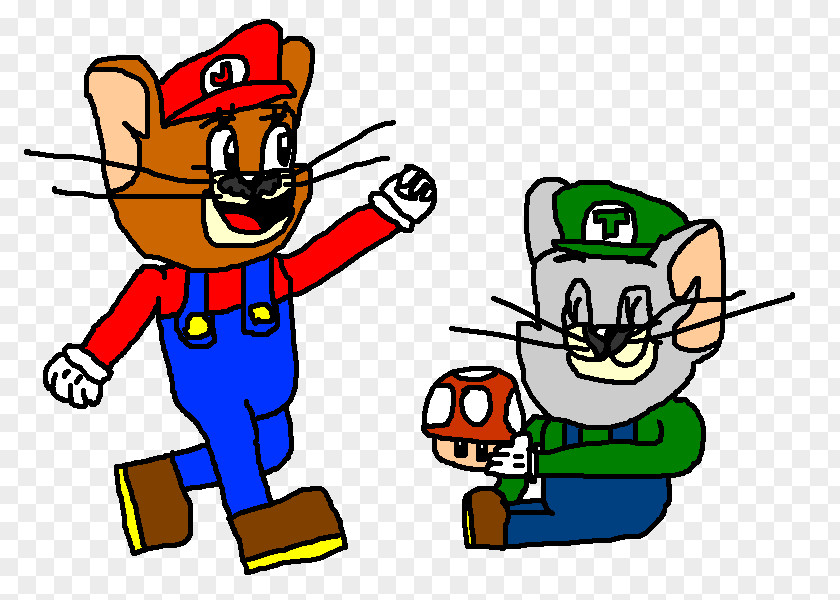 Mario Bros Bros. Nibbles Tom Cat Jerry Mouse PNG