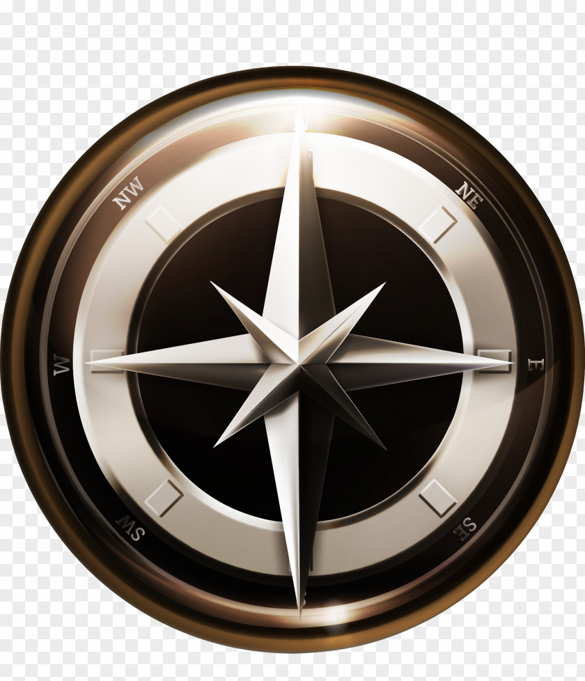 Compass Navigation Icon PNG