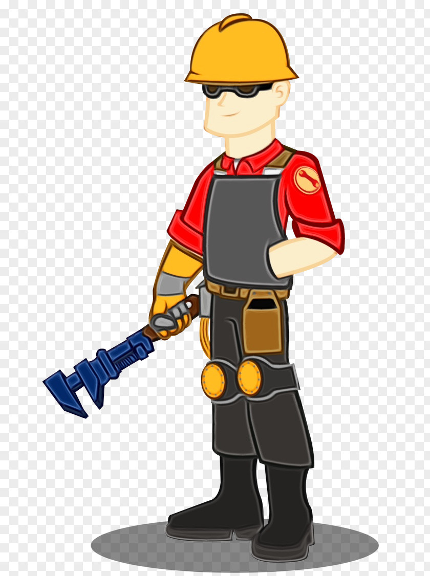 Figurine Jackhammer Firefighter PNG