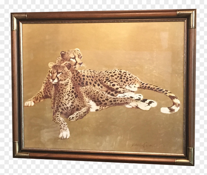 Leopard Jaguar Cheetah Painting Picture Frames PNG