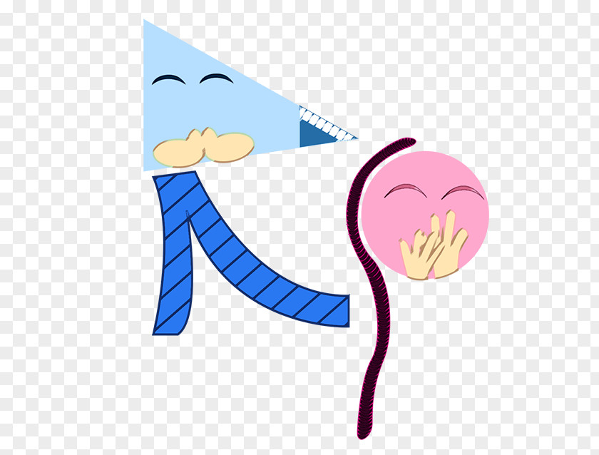 Pink M Character Cartoon Clip Art PNG