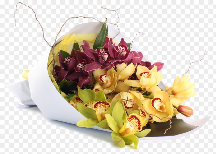 Bouquet Of Orchids Floral Design Flower Cut Flowers Boat Orchid PNG