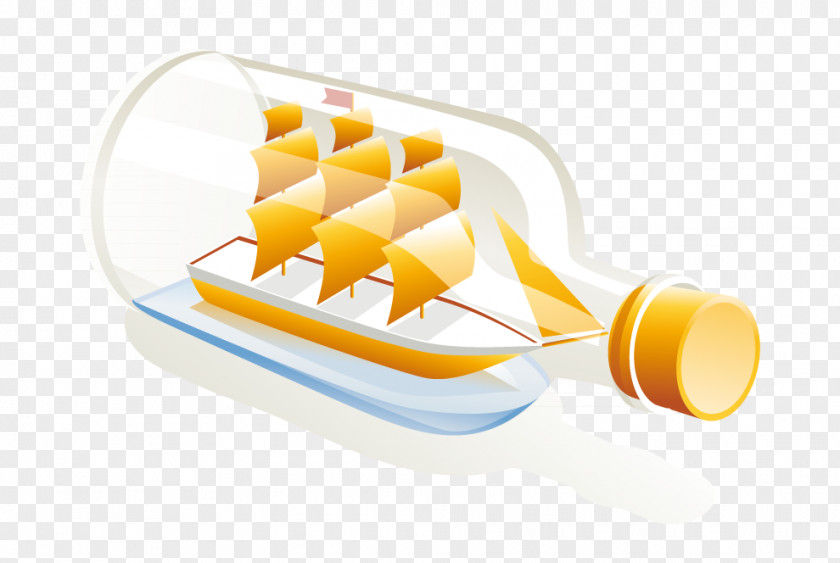 Drift Bottle Drifting Travel Agent Icon PNG