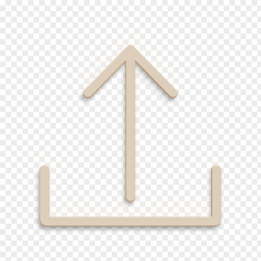 Symbol Beige Export Icon Share Up PNG