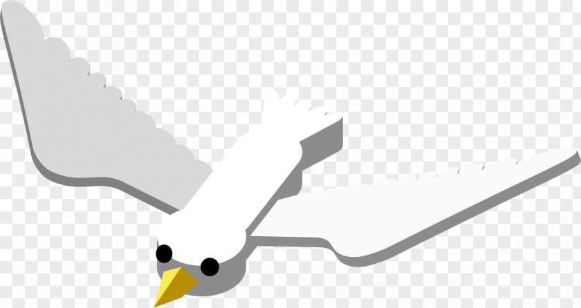 White Sea Gull Bird Beak Duck Goose Swan PNG