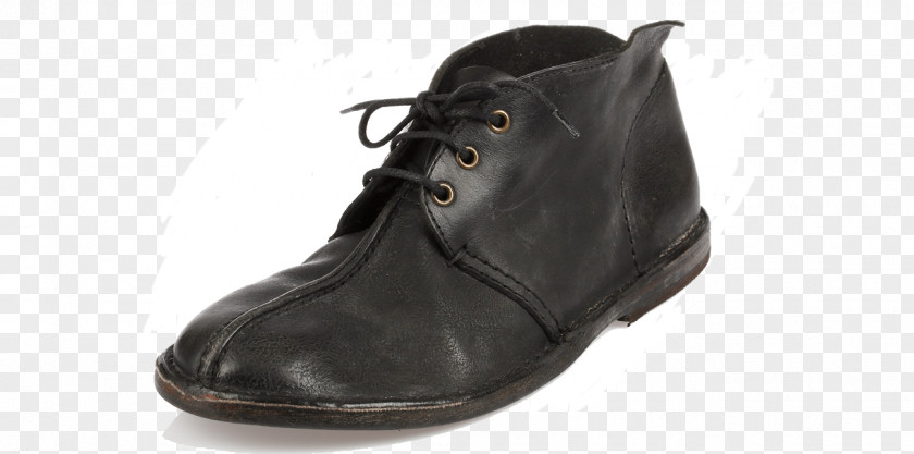 Boot Leather Shoe Walking Black M PNG