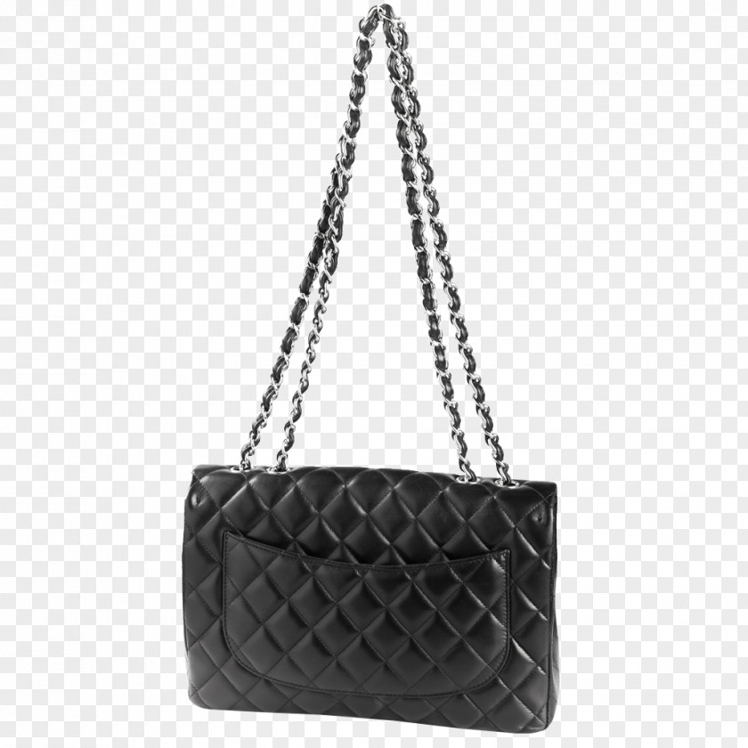 Chanel Black Shoulder Bag Lingge Female Models Handbag Designer PNG