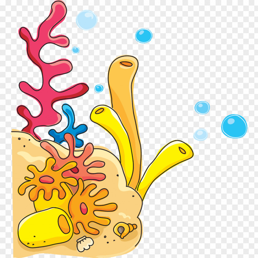 Child Sticker Sea Anemones And Corals Coral Reef PNG